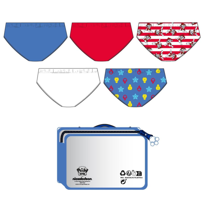 Set 5 perechi chiloti din bumbac pentru baieti, Paw Patrol [2]