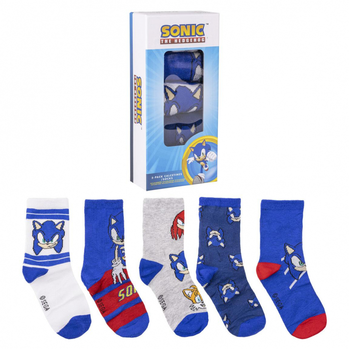 Set 5 perechi sosete Sonic the Hedgenog [2]