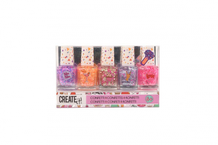 Set 5 sticlute oja colorata pentru copii Confetti [2]