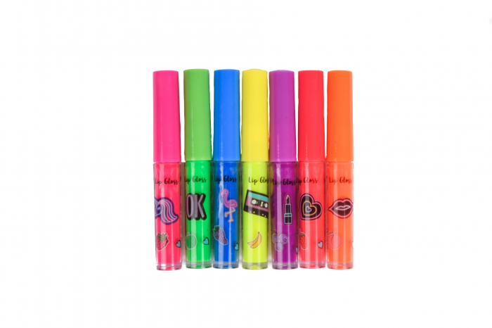 Set 7 Lip Gloss pentru copii, Neon [2]
