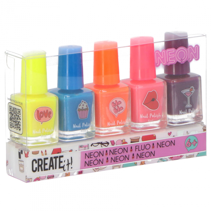 Set 5 sticlute oja neon pentru copii [3]