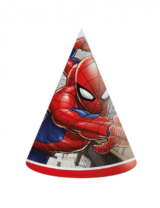 Set 6 coifuri party Spider-Man Crime Fighter, 16 cm [1]