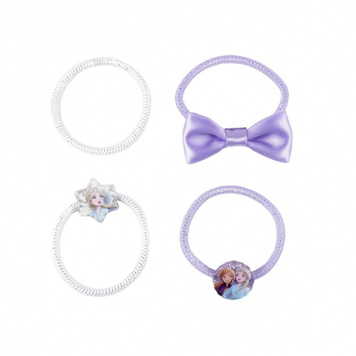 Set 6 elastice textil de par pentru copii, Frozen Disney [4]
