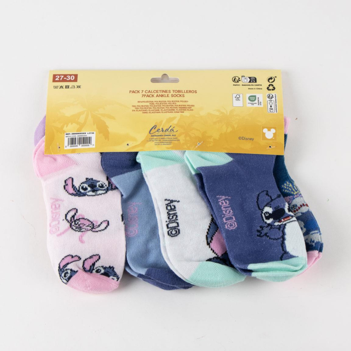 Set 7 perechi sosete scurte Lilo & Stitch [10]