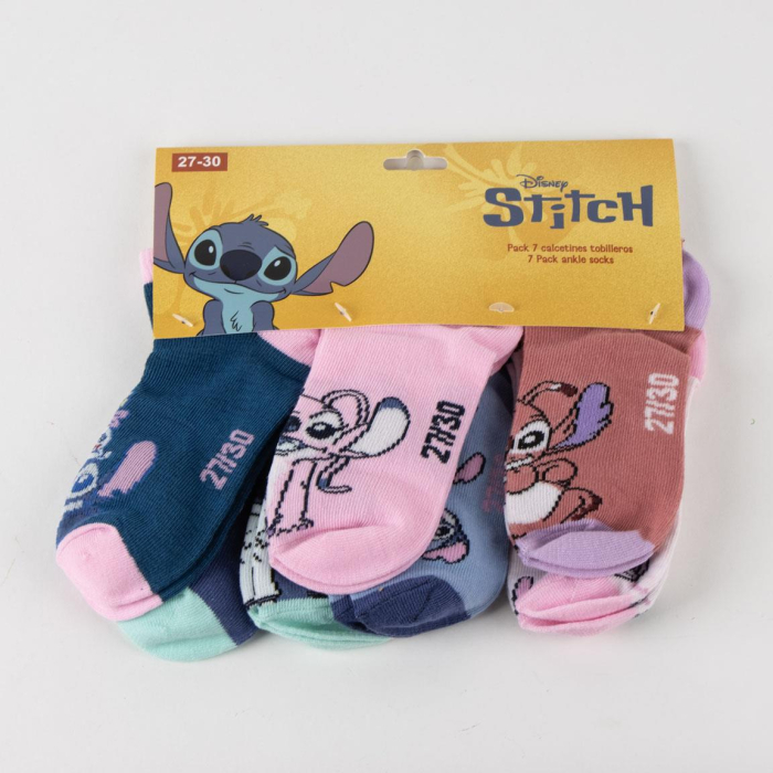 Set 7 perechi sosete scurte Lilo & Stitch [9]