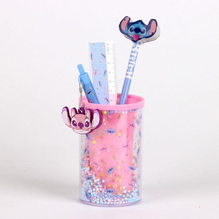 Set 5 rechizite Lilo & Stitch cu suport  24.5x14x7 cm [1]