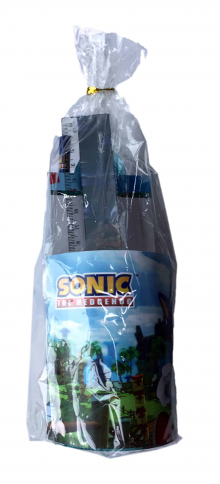 Set 7 rechizite Sonic the Hedgehog, metalic, 24.5x14x7 cm [5]