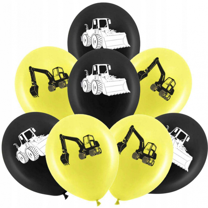 Set 8 baloane de petrecere Utilaje Constructii 28 cm [1]