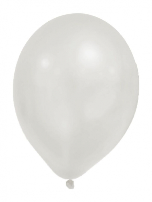 Set 8 baloane de petrecere My Little Princess, 28 cm, alb metalic [1]