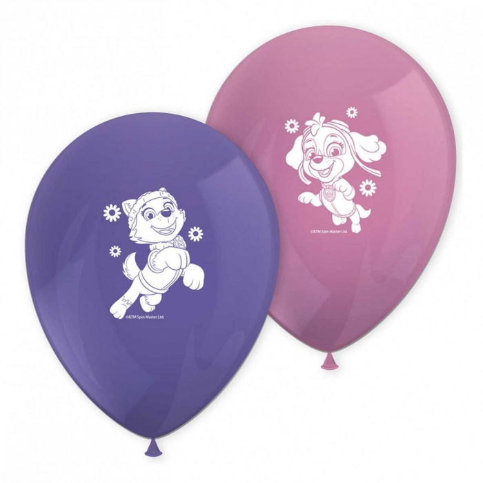 Set 8 baloane de petrecere Paw Patrol Skye And Everest 28 cm [2]