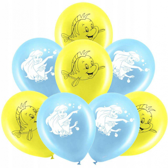 Set 8 baloane de petrecere Printesele Disney Ariel Mica Sirena, 28 cm [1]