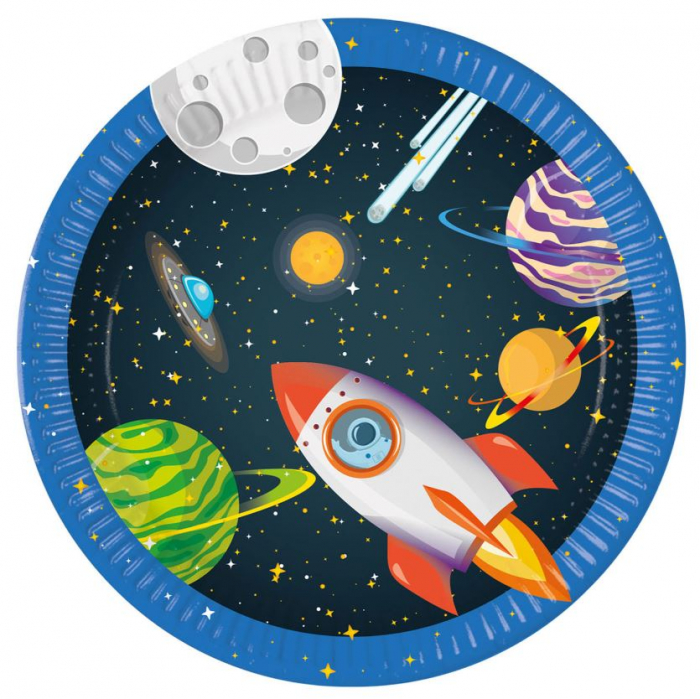 Set 8 farfurii Rocket Space, 23 cm [1]