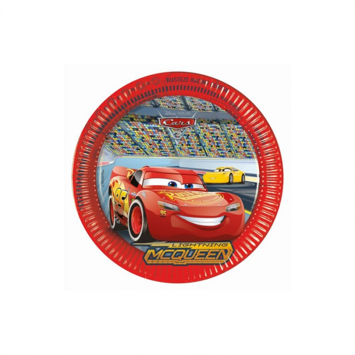 Set 8 farfurii mari pentru party Cars 3, 23 cm [1]