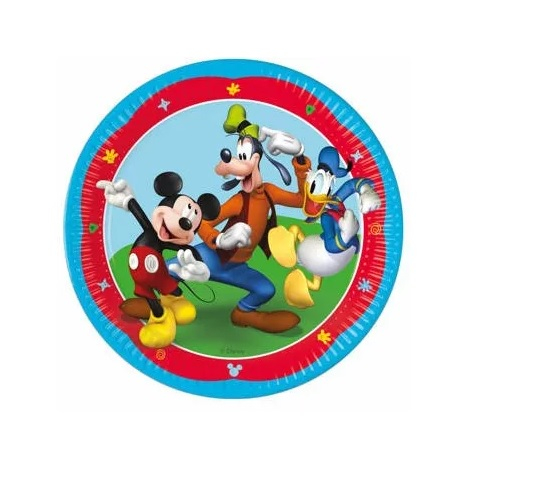 Set 8 farfurii mari pentru party Mickey Rock the House 23 cm [1]