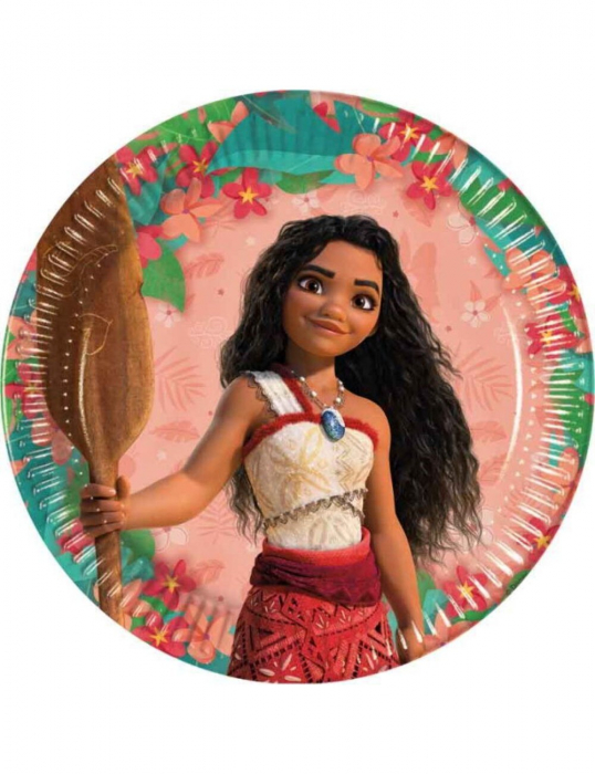 Set 8 farfurii mari pentru party Vaiana Moana 23 cm [1]
