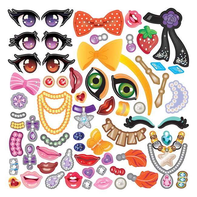 Set Autocolante Lipeste - Dezlipeste Fata - 153 bucati [2]