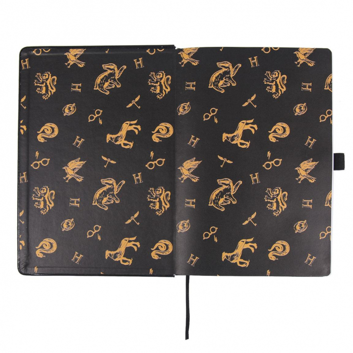 Set birotica - Harry Potter: Hogwarts Logo Negru A5 [6]