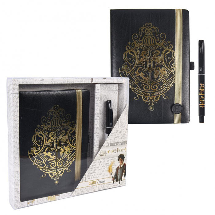 Set birotica - Harry Potter: Hogwarts Logo Negru A5 [2]