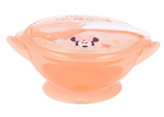 Set bol si lingura pentru bebelusi, Minnie Mouse, antiderapant [3]