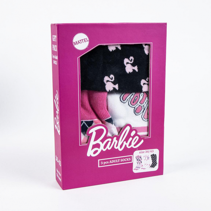 Set cadou 3 perechi sosete lungi Barbie [7]