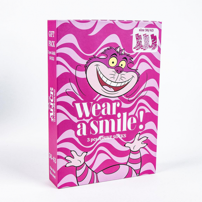 Set cadou 3 perechi sosete lungi Alice in Wonderland [6]