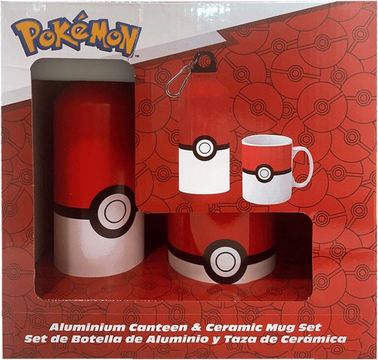 Set cana ceramica si sticla aluminiu Pok├⌐mon 500ml [2]