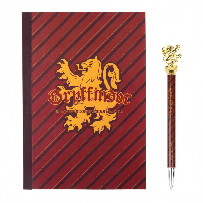 Set carnet si pix, Harry Potter Gryffindor A5 [2]