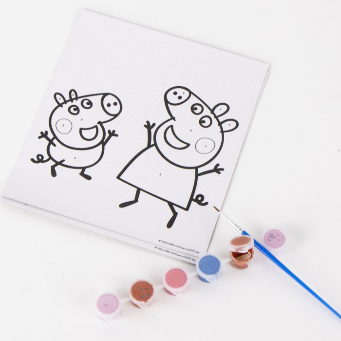 Set Colorful Peppa Pig pictat dupa numere [5]