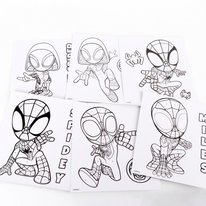 Set Colorful Spidey pictat dupa numere [3]