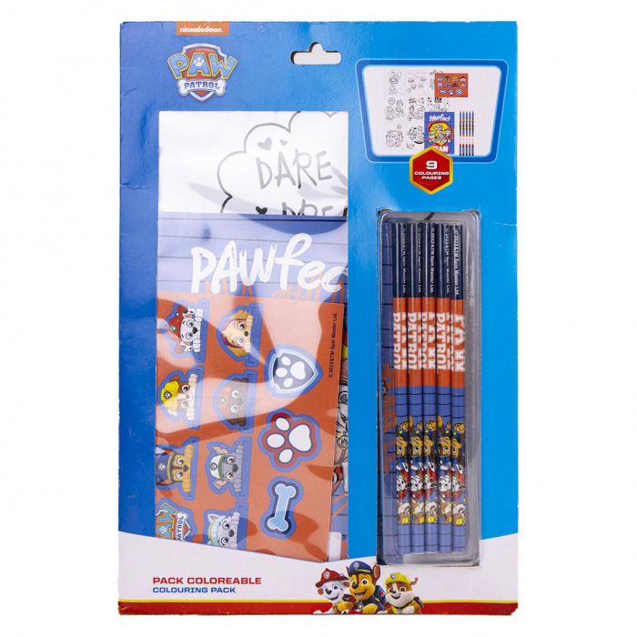 Set creativ cu creioane foi autocolante Paw Patrol [2]