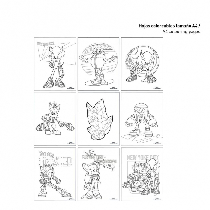 Set creativ cu creioane ╚Öi autocolante Sonic [3]