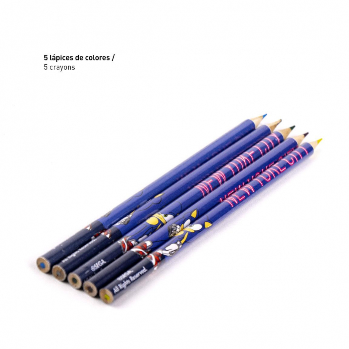 Set creativ cu creioane ╚Öi autocolante Sonic [5]