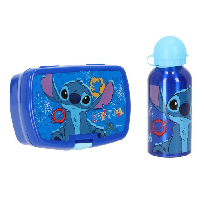 Set cutie sandwich cu sticla apa din aluminiu 400 ml Lilo si Stitch [2]