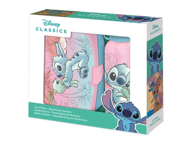 Set cutie sandwich si sticla apa din aluminiu 500 ml Lilo & Stitch [2]