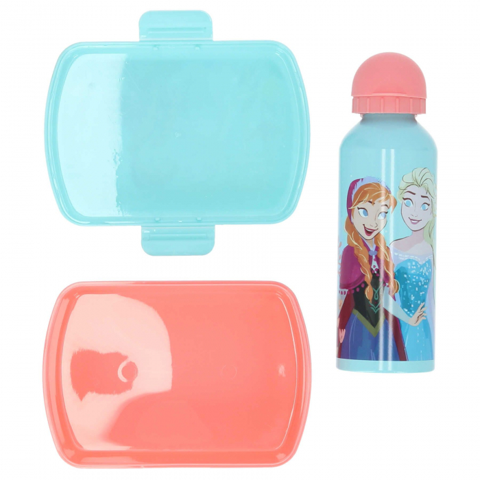 Set cutie sandwich si sticla apa din aluminiu 500ml Frozen Spirits [4]