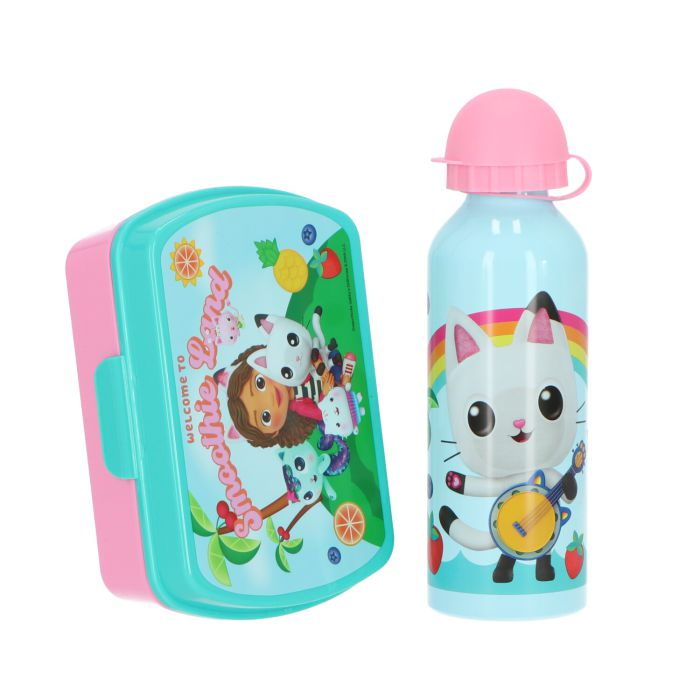 Set cutie sandwich si sticla apa din aluminiu 500ml Gabby's Dollhouse [1]