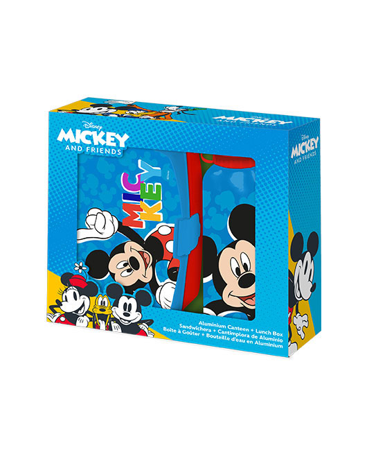 Set cutie sandwich si sticla apa din aluminiu 500ml Mickey Mouse [1]