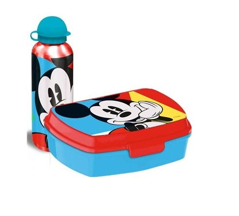 Set cutie sandwich si sticla apa din aluminiu 500ml Mickey Mouse [2]
