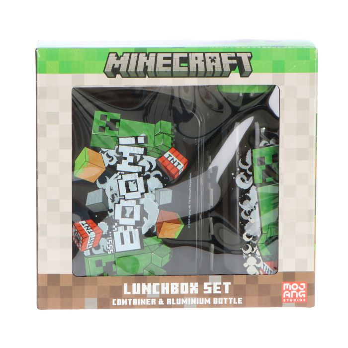 Set cutie sandwich si sticla apa din aluminiu 500ml Minecraft [2]