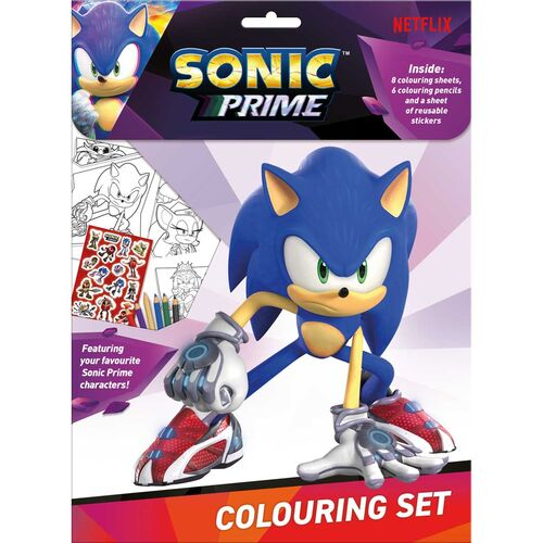 Set de colorat cu stikere Sonic [2]