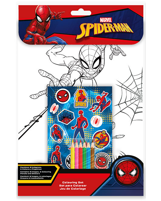 Set de colorat cu stikere Spiderman [1]
