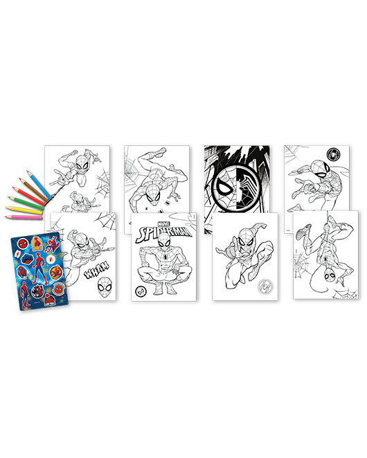 Set de colorat cu stikere Spiderman [2]