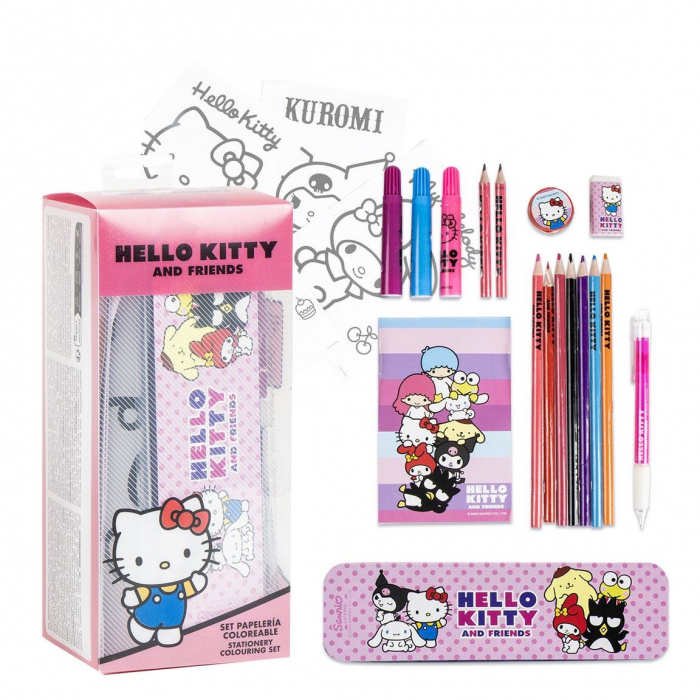 Set de colorat Hello Kitty, 24 piese [1]