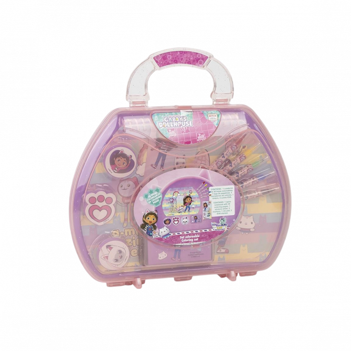 Set de colorat, Gabbys Dollhouse, servieta, 30 file, 10 piese [3]