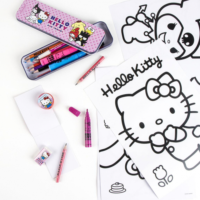 Set de colorat Hello Kitty, 24 piese [5]