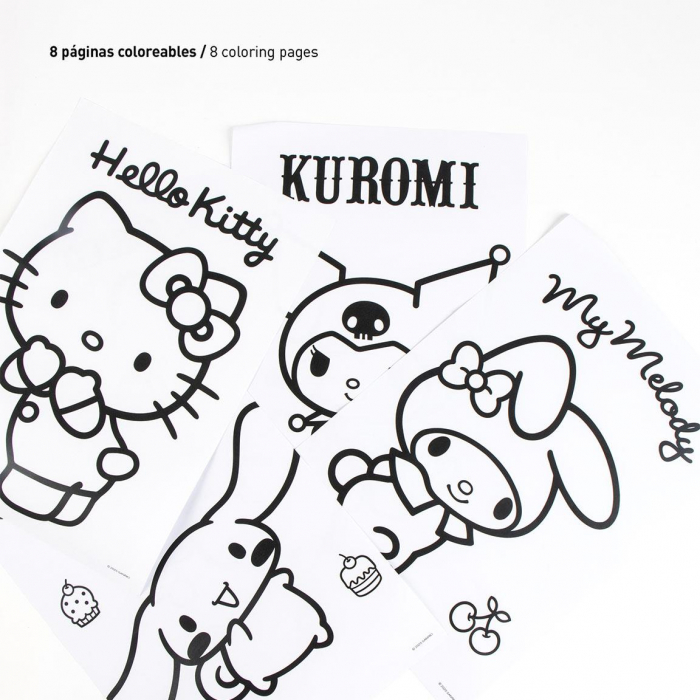 Set de colorat Hello Kitty, 24 piese [3]