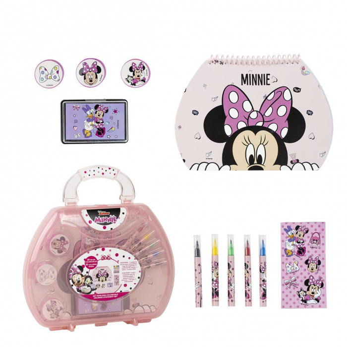 Set de colorat, Minnie, servieta, 30 file, 10 piese [1]