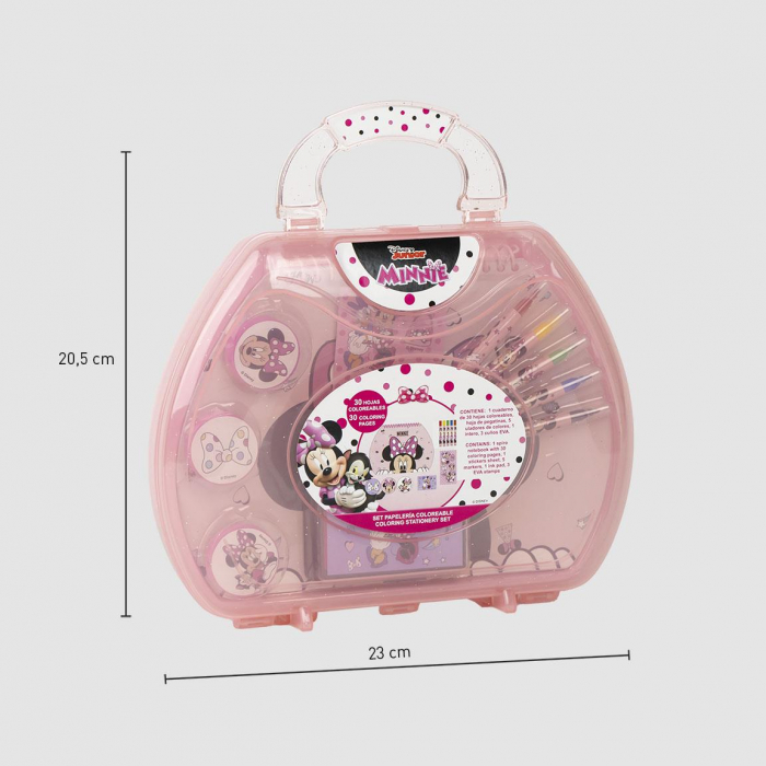 Set de colorat, Minnie, servieta, 30 file, 10 piese [2]