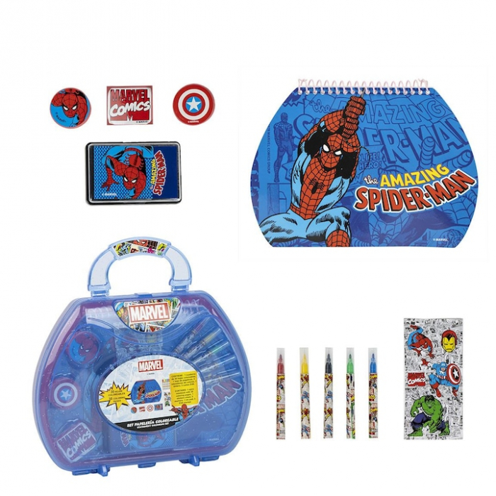 Set de colorat, The Amazing Spider-Man, servieta, 30 file, 10 piese [1]
