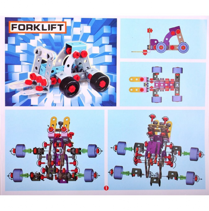 Set de constructii Junior Block 280 piese si bormasina cu baterii [13]